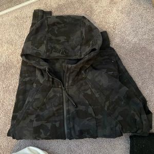 scuba hoodie camo full zip